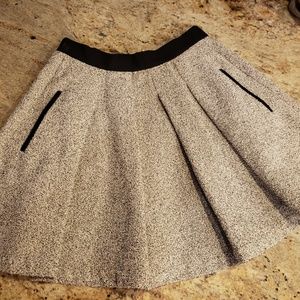 French Connection Wool A-Line Skirt w/Pockets
